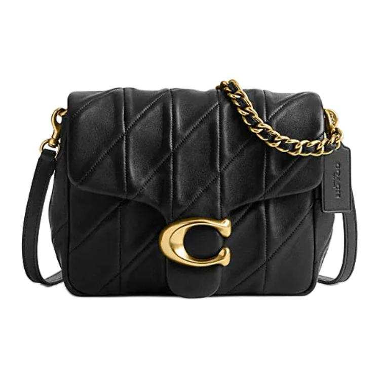 COACH Tabby Sheepskin Crossbody Bag, Shoulder Bag Small Women's Black