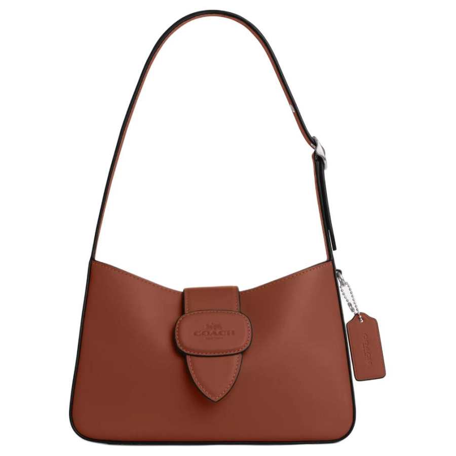 COACH Eliza Refined Calfskin Handbag, Shoulder Bag Medium Women's Rosewood