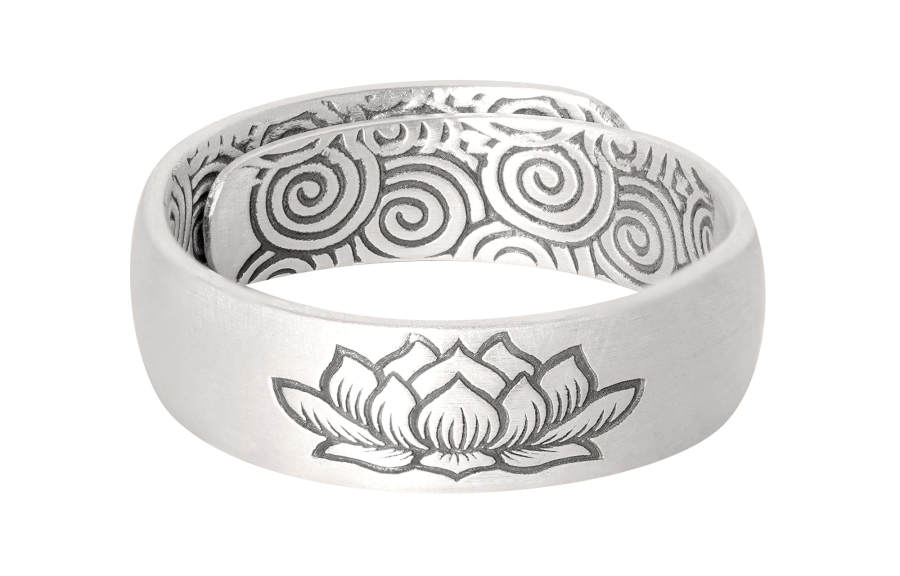 OWNREWARDS 999 Fine Silver Rings Unisex