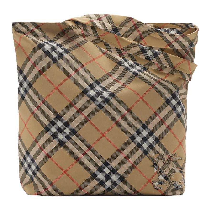 Burberry Polyester Tote Bag, Shopping Bag, Handbag Men's Sand
