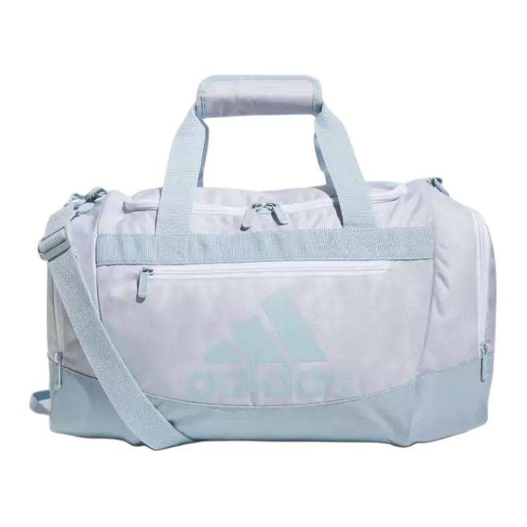 Adidas Adidas Polyester Travel Bag Gym Bag Small Unisex White & Mystic Blue
