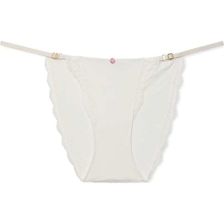 Victoria's Secret Fantasy Collection DREAM ANGELS Lace Adjustable String Bikini Panty/C W Briefs Women's 1 Pack