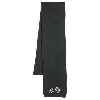 BALLY Merino Wool Knit Scarves Women's Gray