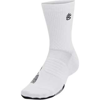 Under Armour Playmaker Curry ArmourDry™ Crew Socks Unisex 1 Pack White