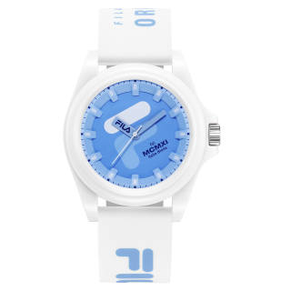 FILA DOPAMINE Wrist Watches Quartz Movement Silicone Strap Blue Dial Unisex