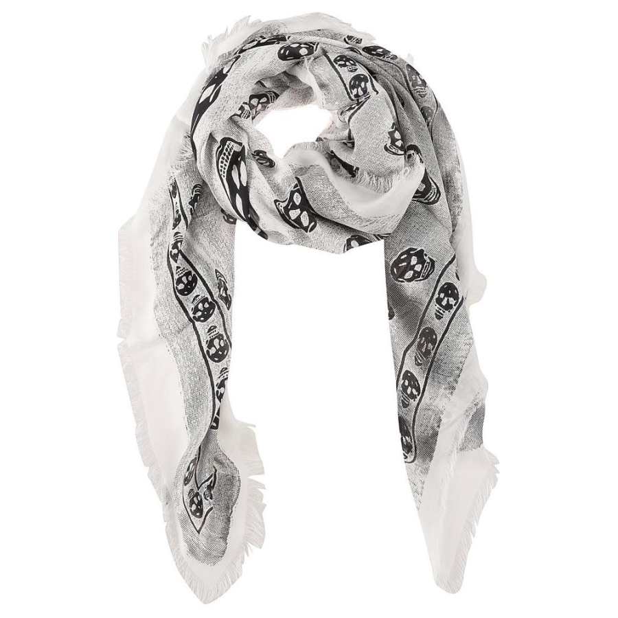 Alexander McQueen Alexander McQueen skull fringed scarf