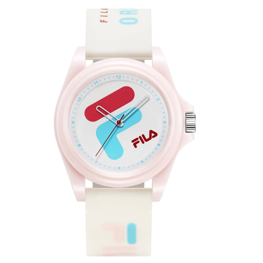 FILA Dreamy Castle Collection Wrist Watches Quartz Movement Silicone Strap White Dial Women's Watch