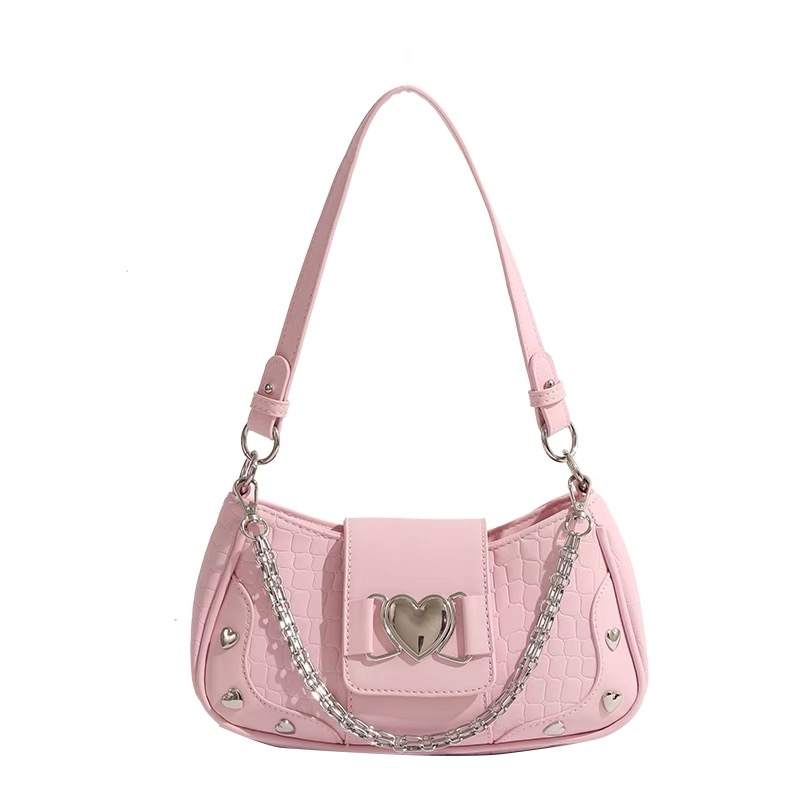 Bywhich Bywhich Pu Crescent Bag Shoulder Bag Regular Women's Pink