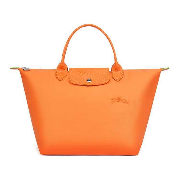 LONGCHAMP LONGCHAMP Le Pliage Logo Embroidered Medium Tote Bag