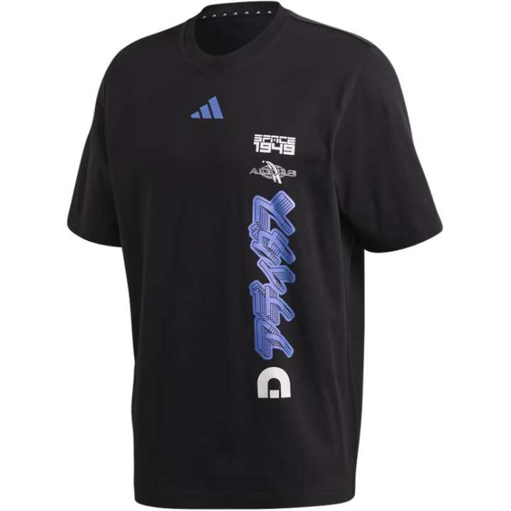 Adidas Adidas T Shirts Men's Black Crew Neck Moderate