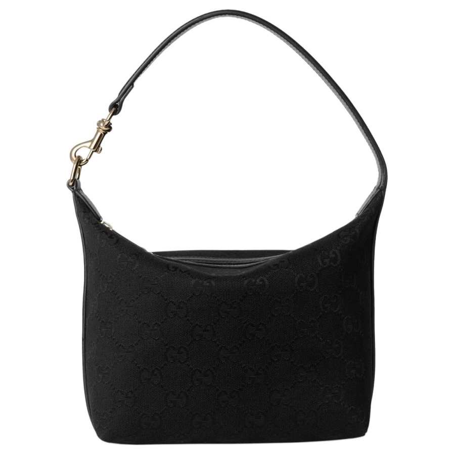 GUCCI Canvas With Leather Binding Canvas Bag, Handbag, Shoulder Bag Extra Mini Women's Black