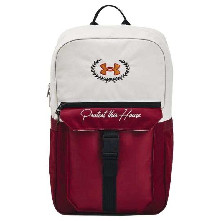 Under Armour Under Armour Under Armour Polyester Backpack Medium Unisex Clay & White & Red