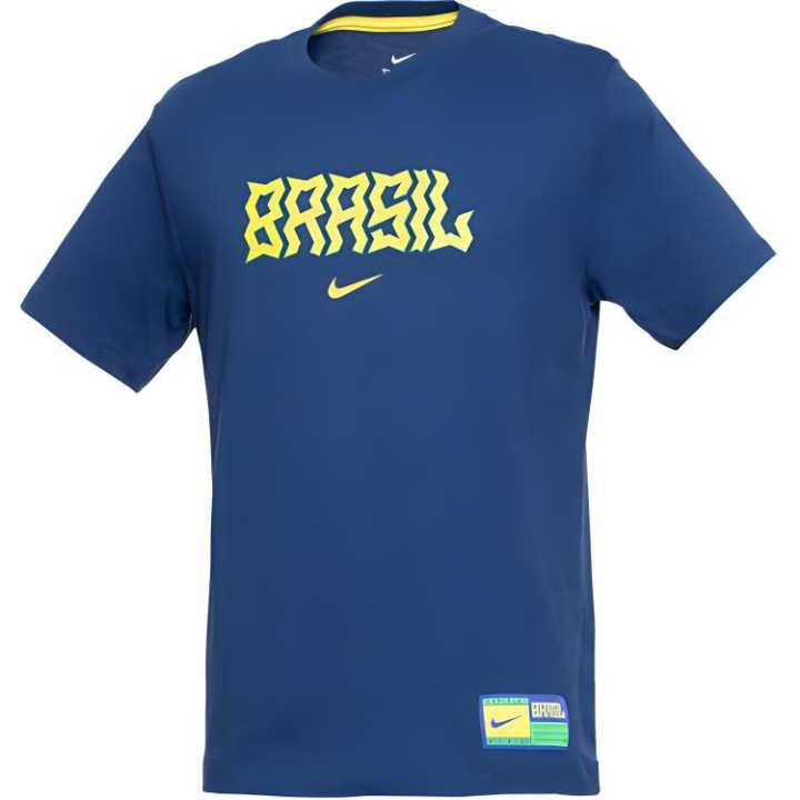Nike Nike T Shirts Men's Obsidian Blue Crew Neck Moderate Straight Fit