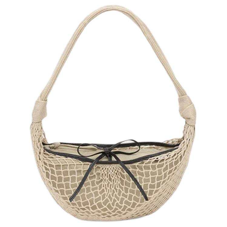 Lemaire Polyester Croissant Bag, Crossbody Bag, Shoulder Bag Women's Light Beige