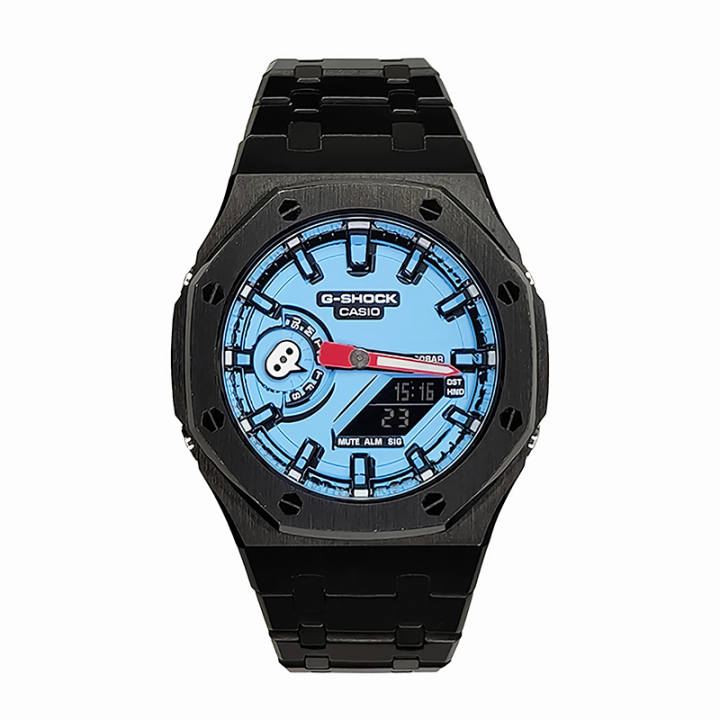 CASIO CASIO Men Liquid Crystal/Analog Dual Display Series 44mm Blue Watch