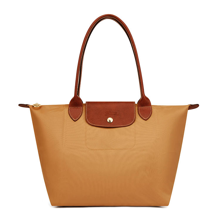 LONGCHAMP Le Pliage Recycled Polyamide With Canvas Tote Bag, Shopping Bag, Handbag, Shoulder Bag Women's Sand