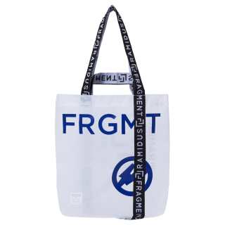 Fragment Design × RAMIDUS Collaboration TPE Polyester Tote Bag, Shopping Bag, Shoulder Bag, Handbag Medium Unisex White