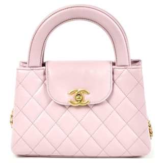 CHANEL Cow Leather Material Gold Metal Shoulder Bag, Crossbody Bag, Handbag Mini Women's Pink