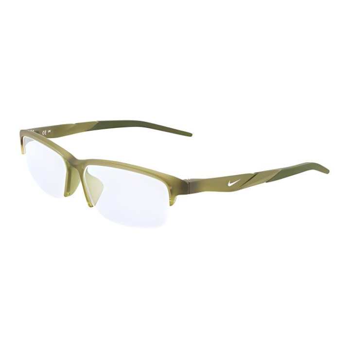 Nike Nike Injection Molded Square Eyeglass Frames Unisex Green