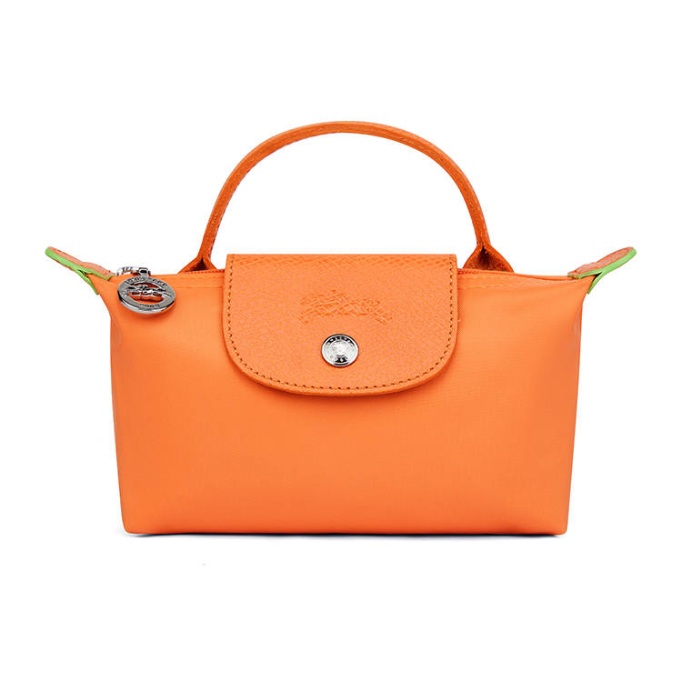 LONGCHAMP Le Pliage Green Canvas Dumpling Bag Handbag Small Women's Sand