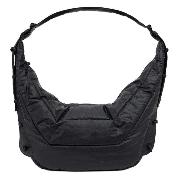 Lemaire Cotton Handbag, Shoulder Bag Large Unisex Gray Black