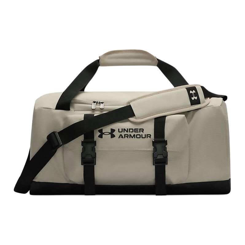 Under Armour Gametime Polyester Travel Bag Gym Bag Small Unisex Khaki Gray