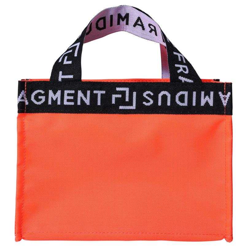 Fragment Design × RAMIDUS Collaboration Nylon Tote Bag, Shopping Bag, Handbag Mini Women's Orange