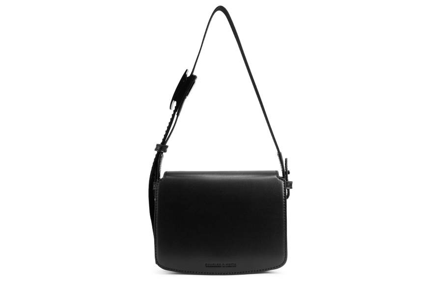CHARLES&KEITH Pu Crossbody Bags Small Women's Jet Black