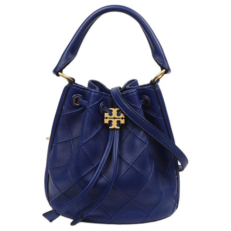TORY BURCH Fleming Soft Leather Handbag Small Women's Marine Blue