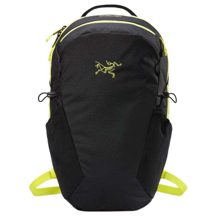 Arcteryx Arc'teryx 16L Mountaineering Bag Outdoor Bag Recycled Polyester Black & Neon Green Unisex