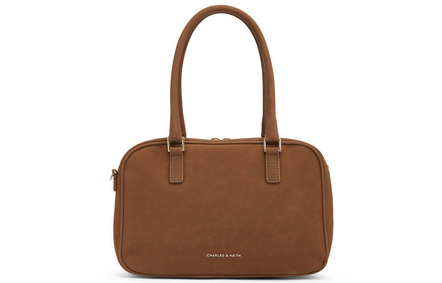 CHARLES&KEITH Pu Shoulder Bag, Handbag Medium Women's Brown