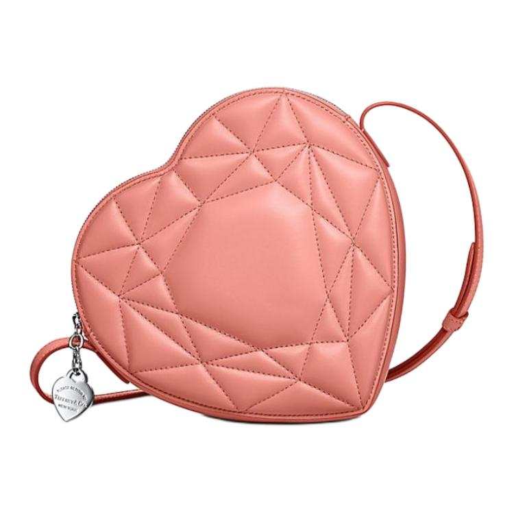 TIFFANY & CO. Return To Tiffany Collection Soft Leather Heart Shaped Bag, Shoulder Bag, Crossbody Bag Women's