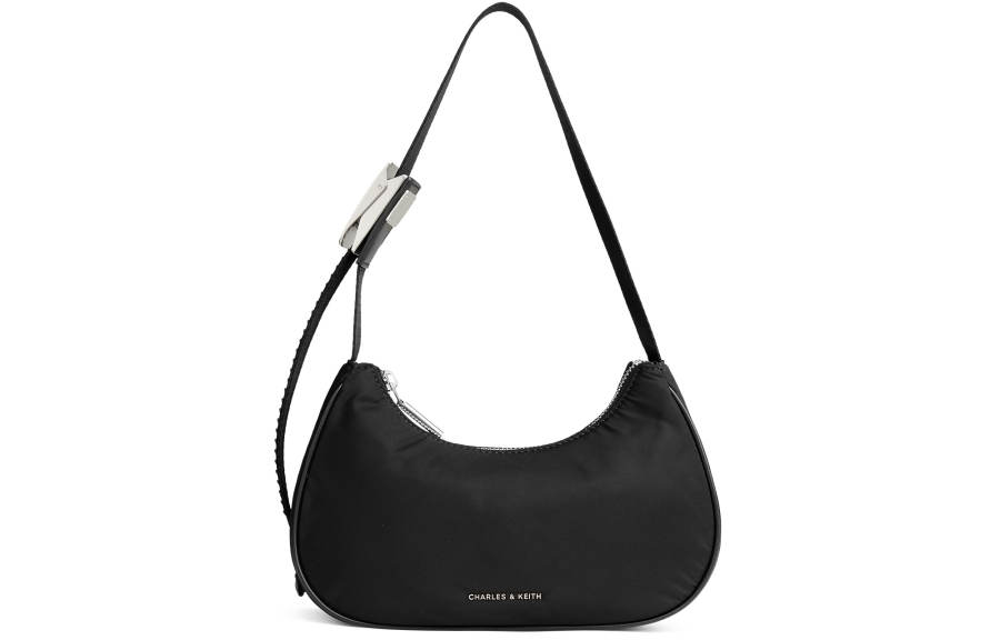 CHARLES&KEITH Pu Shoulder Bag Small Women's Noir Black