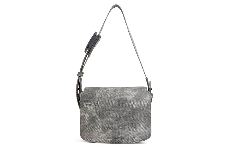 CHARLES&KEITH Pu Shoulder Bag Small Women's Dark Grey Dark Gray