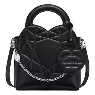 TIFFANY & CO. Lambskin Shoulder Bag, Crossbody Bag, Handbag Mini Women's Black