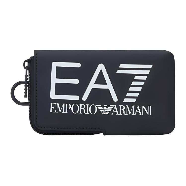 EMPORIO ARMANI Fabric Cell Phone Pouch Unisex Black