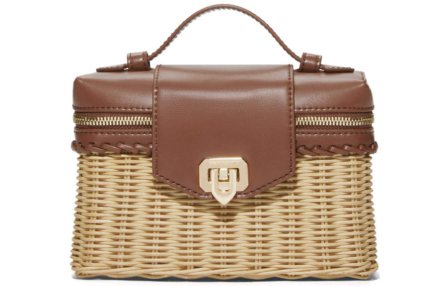 CHARLES&KEITH Pu Small Square Bag Straw Bag Crossbody Bag Handbag Small Women's Multi Composite Color
