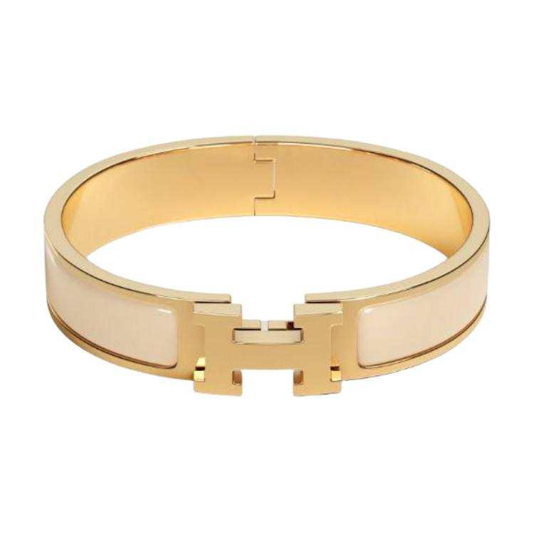 HERMES HERMES Clic H Bangles Women's Gold
