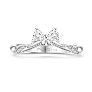 FANCI 925 Sterling Silver Synthetic Cubic Zirconia Rings Women's
