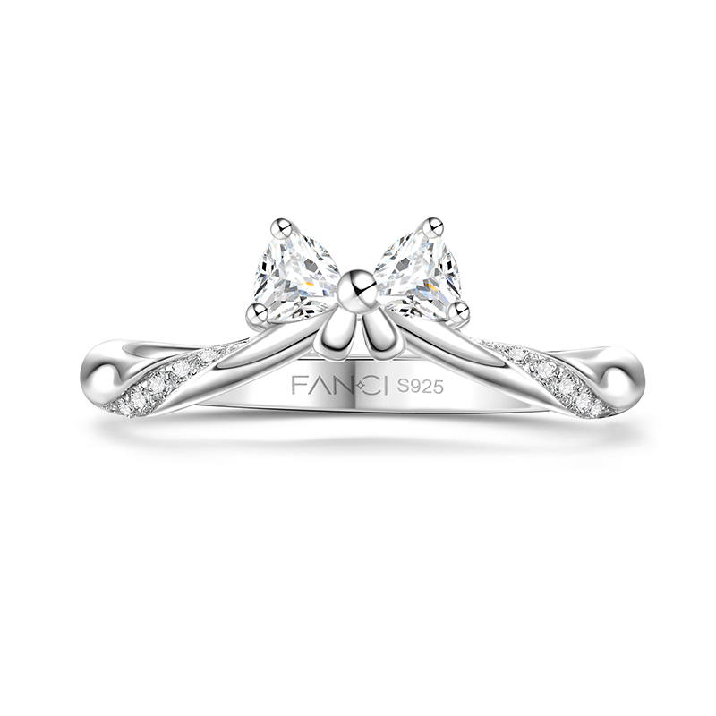 FANCI 925 Sterling Silver Synthetic Cubic Zirconia Rings Women's