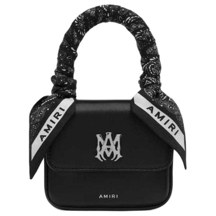 AMIRI Leather Shoulder Bag, Crossbody Bag, Handbag Regular Women's Black