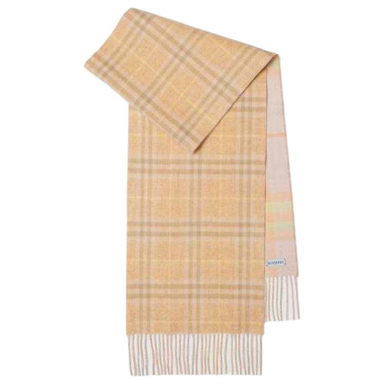 Burberry Burberry Reversible Checked Cashmere Scarf