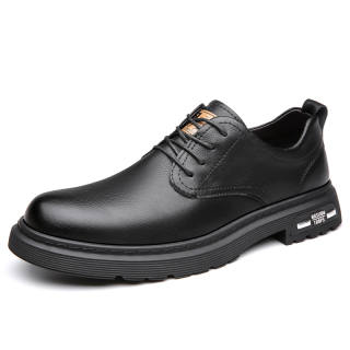 Poitulas Men's Casual Shoes Men's Low Top Black/Brown