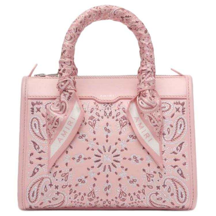 AMIRI Leather Shoulder Bag, Crossbody Bag, Handbag Mini Women's Pink