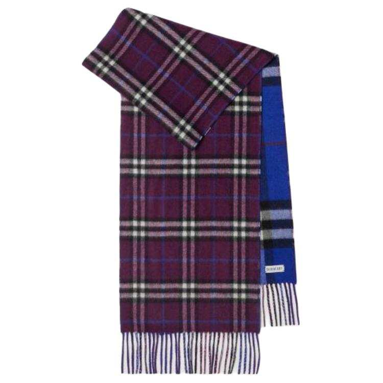 Burberry Burberry Reversible Checked Cashmere Scarf