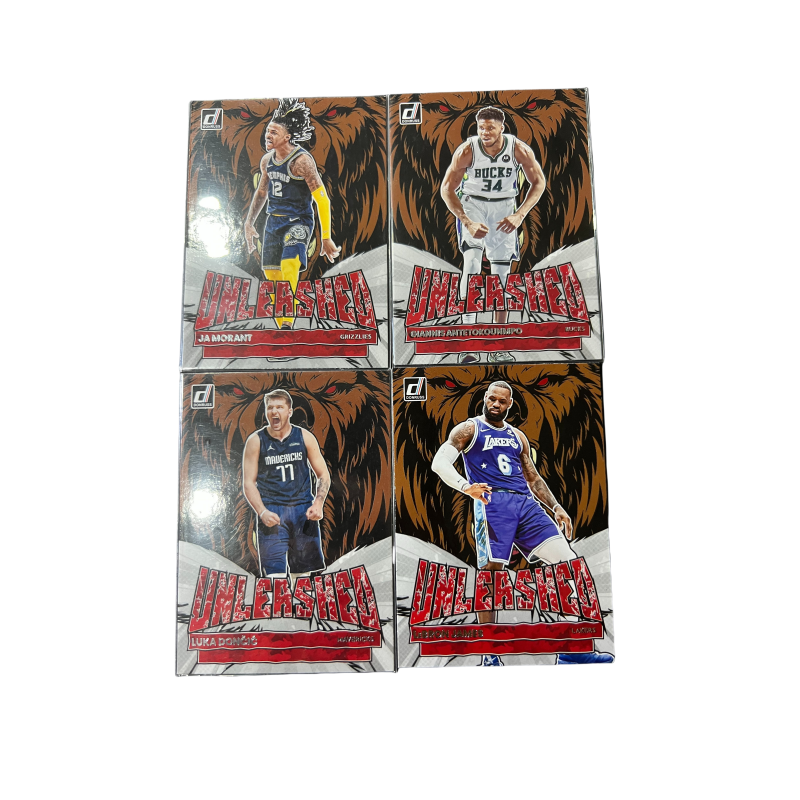 PANINI LeBron James, Doncic, Letter Bro, Ja Morant, Lion Roar, Combo, Rare Cards Sports Cards 4 Pcs