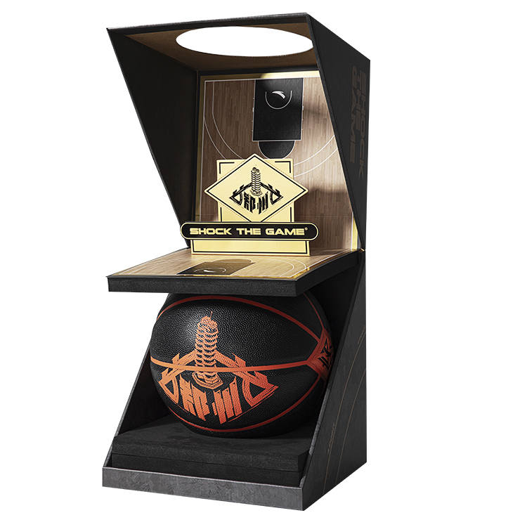 Anta Pu Basketball Black Orange Size 7 Training Competition Unisex