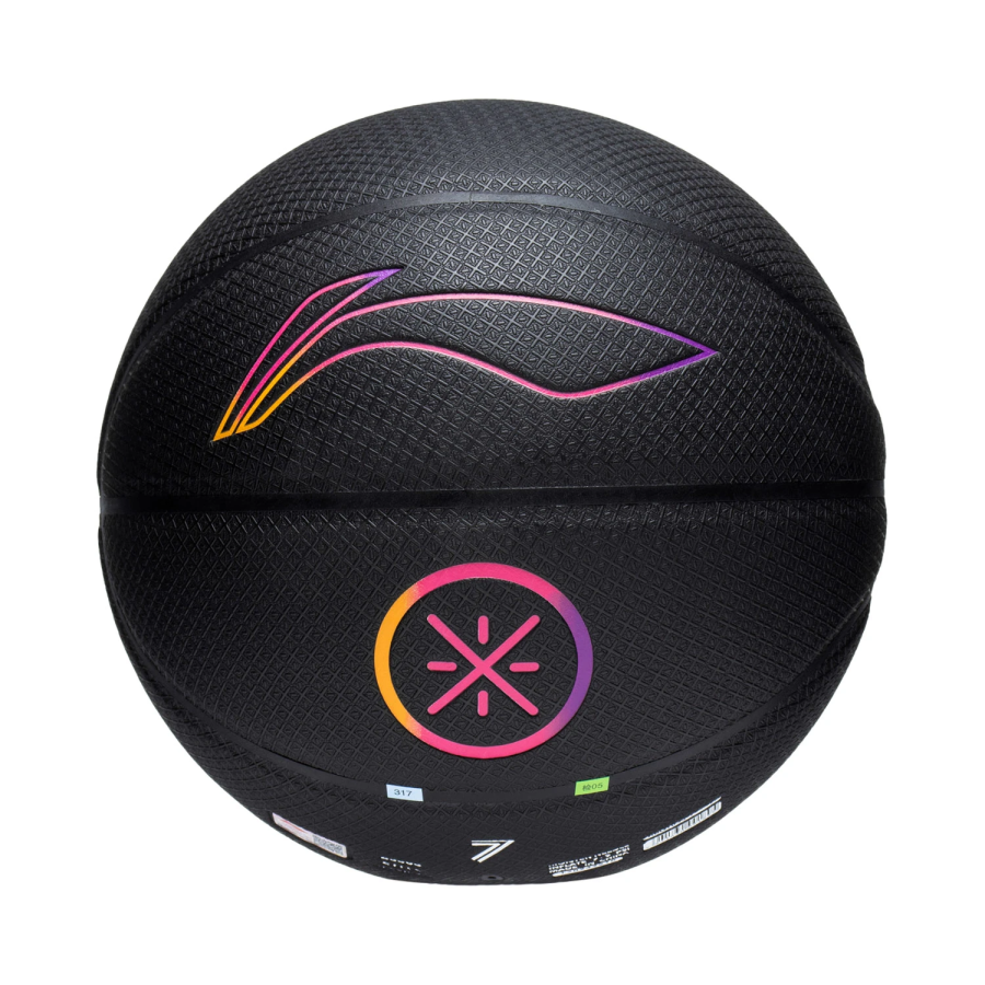 Li-Ning Li Ning Professional Competition Collection Pu Basketball Black Size 7 Training Unisex
