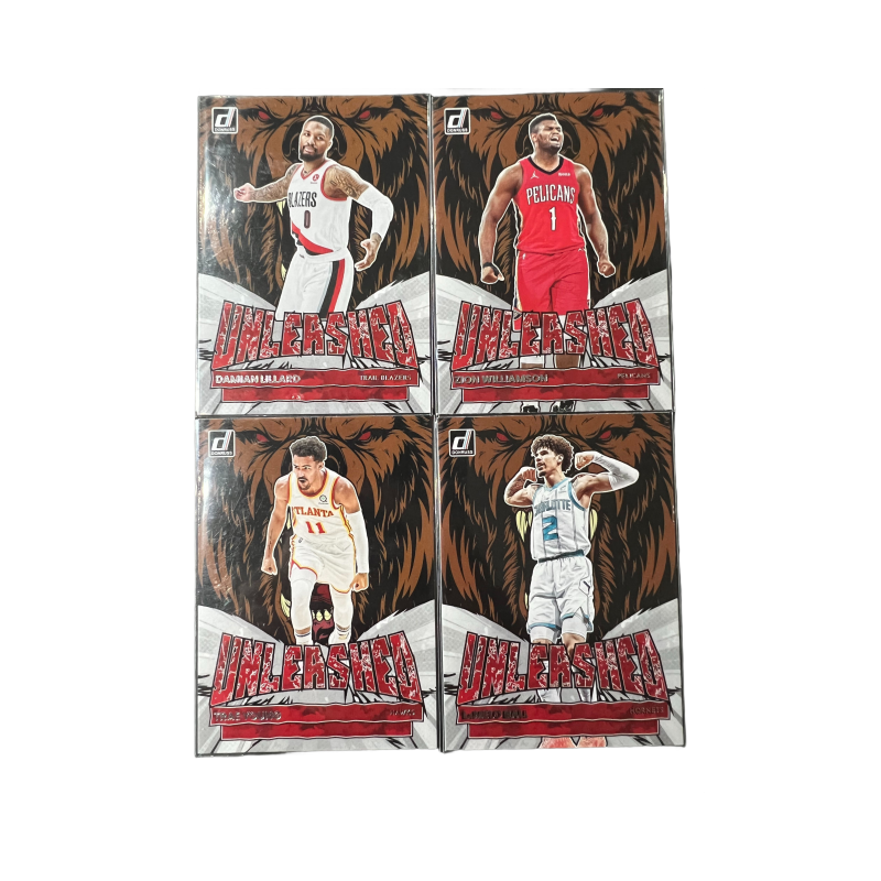 PANINI Lillard, Zion, Trae Young, Three Ball, Lion Roar Special Card, Combo Set, Rare Card Sports Cards 4 Pcs