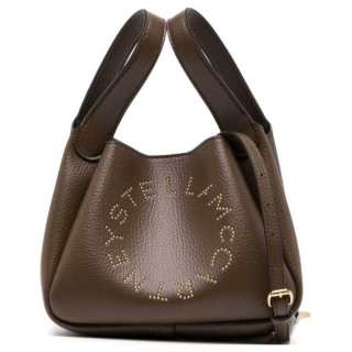 Stella McCartney Leather Portable Crossbody Bag, Shoulder Bag Women's Dark Brown